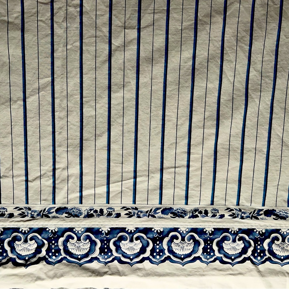Vintage Ralph Lauren blue tamarind twin flat sheet